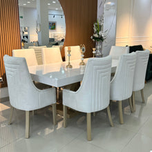 Cargar imagen en el visor de la galería, Comedor Hexagonal con sillas Melany 8 puestos