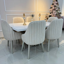 Cargar imagen en el visor de la galería, Comedor Genova con sillas Dubai