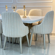Cargar imagen en el visor de la galería, Comedor Genova con sillas Dubai