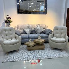 Cargar imagen en el visor de la galería, Sala Confort Gris con Sillas Relax Beige