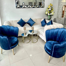 Cargar imagen en el visor de la galería, Sala L Karen con Sillas Petalo