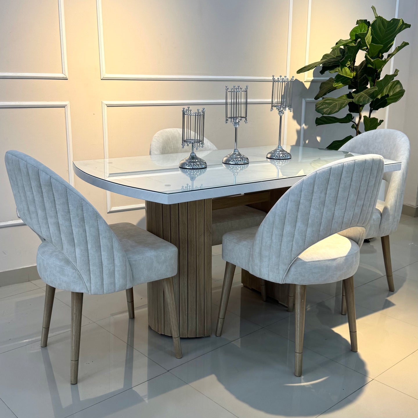 Comedor Brooklyn con sillas Katy